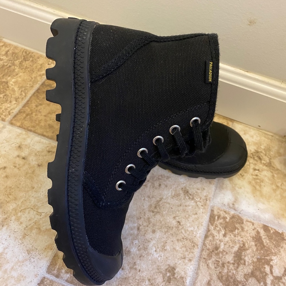 Palladium Canvas Lace Up Boots